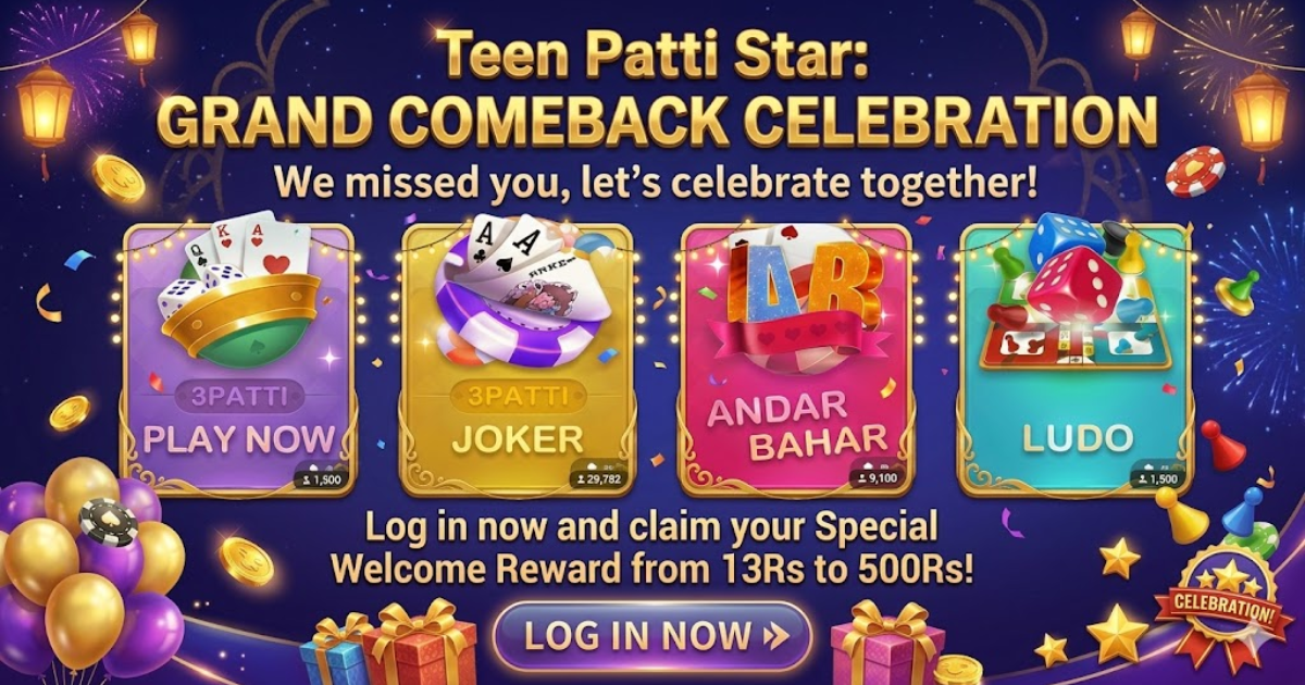 Teen Patti Star Grand Comeback Celebration
